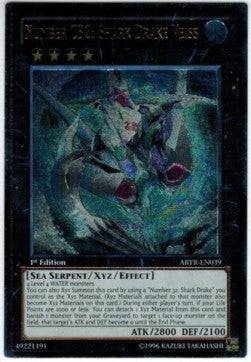 Number C32: Shark Drake Veiss (V.2 - Ultimate Rare) - Abyss Rising (Ultimate Rare) [ABYR-039]