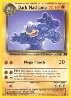 Dark Machamp - Team Rocket (Rare) [TR-27]
