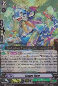 Crayon Tiger - Soaring Ascent of Gale & Blossom (Double Rare) [G-BT02-019]