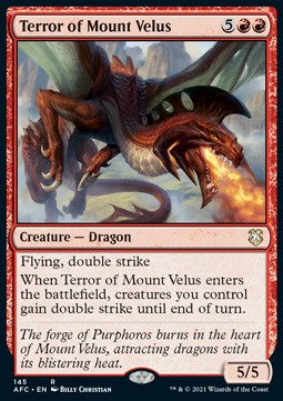 Terror of Mount Velus - Commander: Adventures in the Forgotten Realms (Rare) [AFC-145]