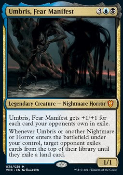 Umbris, Fear Manifest (V.1) - Commander: Innistrad: Crimson Vow (Mythic) [VOC-38]