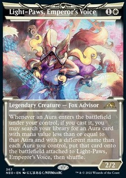 Light-Paws, Emperor's Voice (V.1) - Kamigawa: Neon Dynasty: Extras (Rare) [XNEO-367]