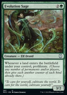 Evolution Sage - Commander: Streets of New Capenna (Uncommon) [NCC-287]