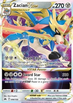 Zacian VSTAR - Crown Zenith (Ultra Rare) [CRZ-096]