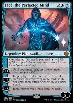 Jace, the Perfected Mind (V.2) - Phyrexia: All Will Be One: Promos (Mythic) [PONE-57]