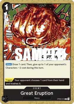 Great Eruption (ST06-015) - Starter Deck: Absolute Justice (Common) [ST-06-015]