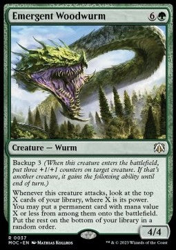 Emergent Woodwurm - Commander: March of the Machine (Rare) [MOC-37]