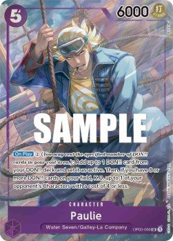 Paulie (OP03-066) (V.2) - Pillars of Strength (Alternate Art) [OP03-066]