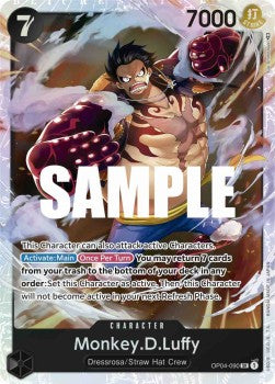 Monkey.D.Luffy (OP04-090) (V.1) - Kingdoms of Intrigue (Super Rare) [OP04-090]