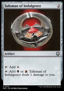 Talisman of Indulgence - Commander: Modern Horizons 3 (Uncommon) [M3C-312]