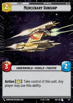 Mercenary Gunship - Shadows of the Galaxy: Extras (Uncommon) [XSHD-517]
