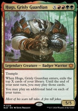 Hugs, Grisly Guardian - Bloomburrow (Mythic) [BLB-218]