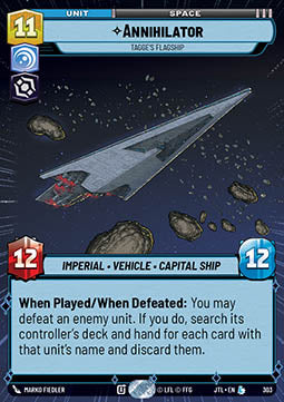 Annihilator, Tagge's Flagship - Jump to Lightspeed: Extras (Legendary) [XJTL-303]