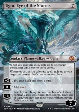 Ugin, Eye of the Storms (V.1) - Tarkir: Dragonstorm: Extras (Mythic) [XTDM-382]