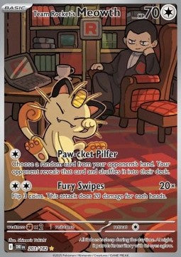Team Rocket's Meowth - Destined Rivals (Illustration Rare) [DRI-203]