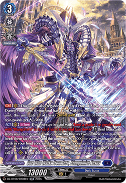 One Who Walks From Zero, Blangdmire Nexus  (V.4 - Silver Rare) - Knights 0f Rebirth (Silver Rare) [DZ-BT08-SR08]