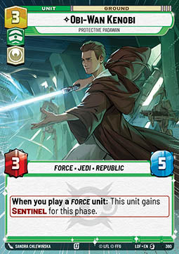 Obi-Wan Kenobi, Protective Padawan (V.1) - Legends of the Force: Extras (Special) [XLOF-360]