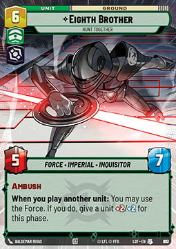 Eighth Brother, Hunt Together (V.2) - Legends of the Force: Extras (Uncommon) [XLOF-827]