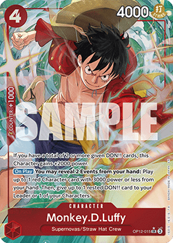 Monkey.D.Luffy (OP12-015) (V.2) - Legacy of the Master (Alternate Art) [OP12-015]