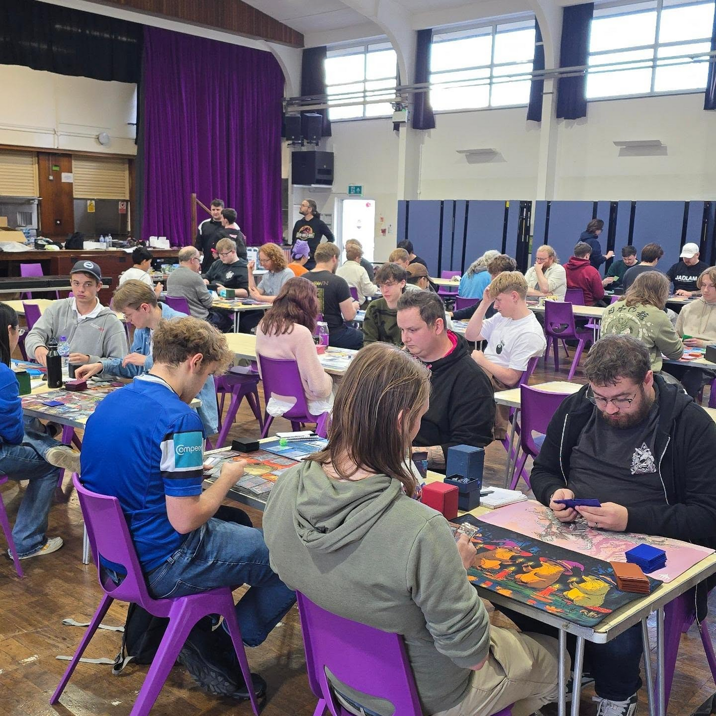 Trading card players enjoying an event at Bath TCG