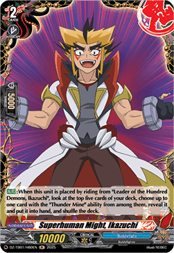 Superhuman Might, Ikazuchi  (V.2 - Holo) - Future Card Buddyfight (Holo) [DZ-TB01-H80]