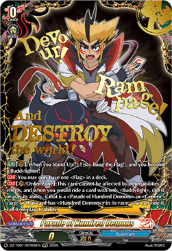 Parade of Hundred Demons  (V.3 - Secret Rare) - Future Card Buddyfight (Secret Rare) [DZ-TB01-SFR06]
