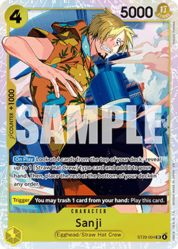 Sanji (ST29-004) (V.1) - Starter Deck: Egghead (Super Rare) [ST29-004]