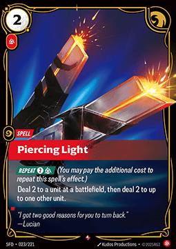 Piercing Light - Spiritforged (Rare) [SFD-023]