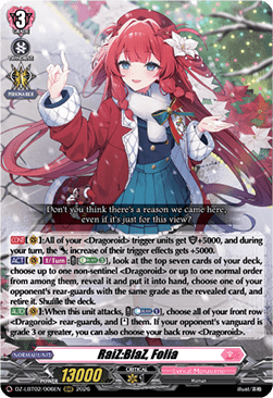 RaiZ:BlaZ, Folia  (V.1 - Triple Rare) - Lyrical Monasterio: Season of Wonders (Triple Rare) [DZ-LBT02-006]