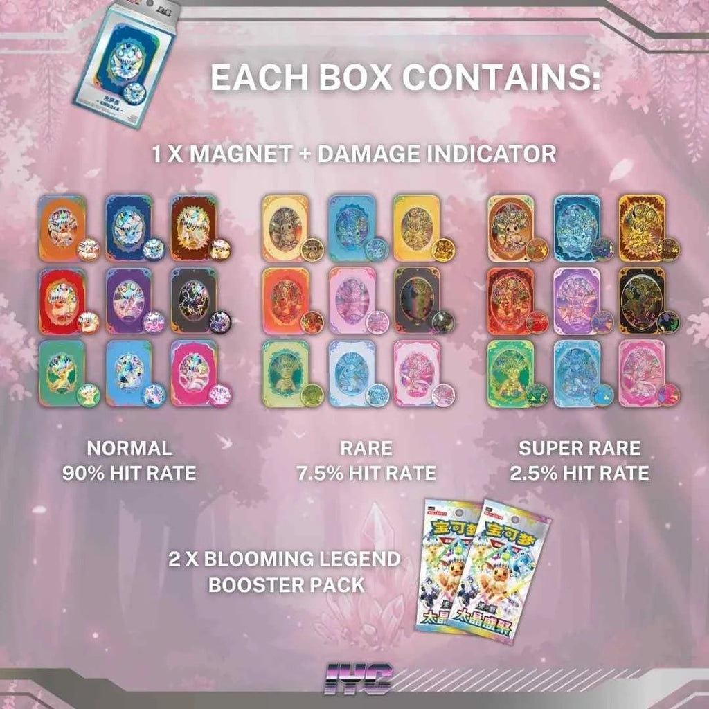 Chinese Pokemon: Blooming Legends Eevee & Friends Magnet Gift Box