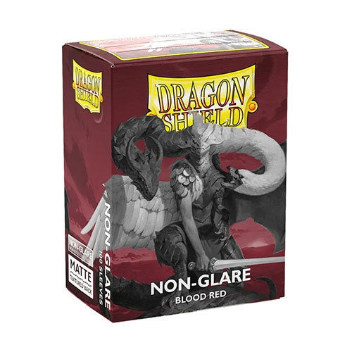 Dragon Shield - Matte NonGlare Standard Size Sleeves 100pk - Blood Red