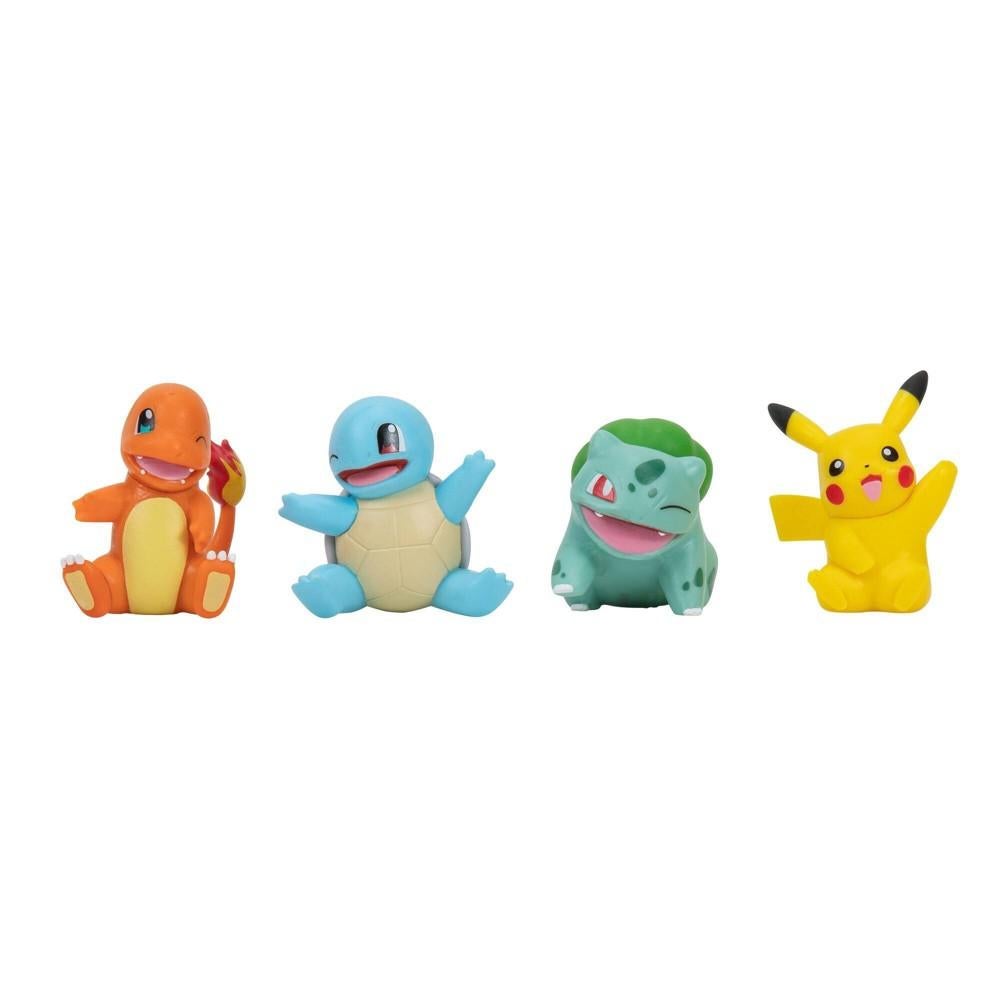 Pokemon - Battle Figure Set - Pikachu, Charmander, Bulbasaur & Squirtle