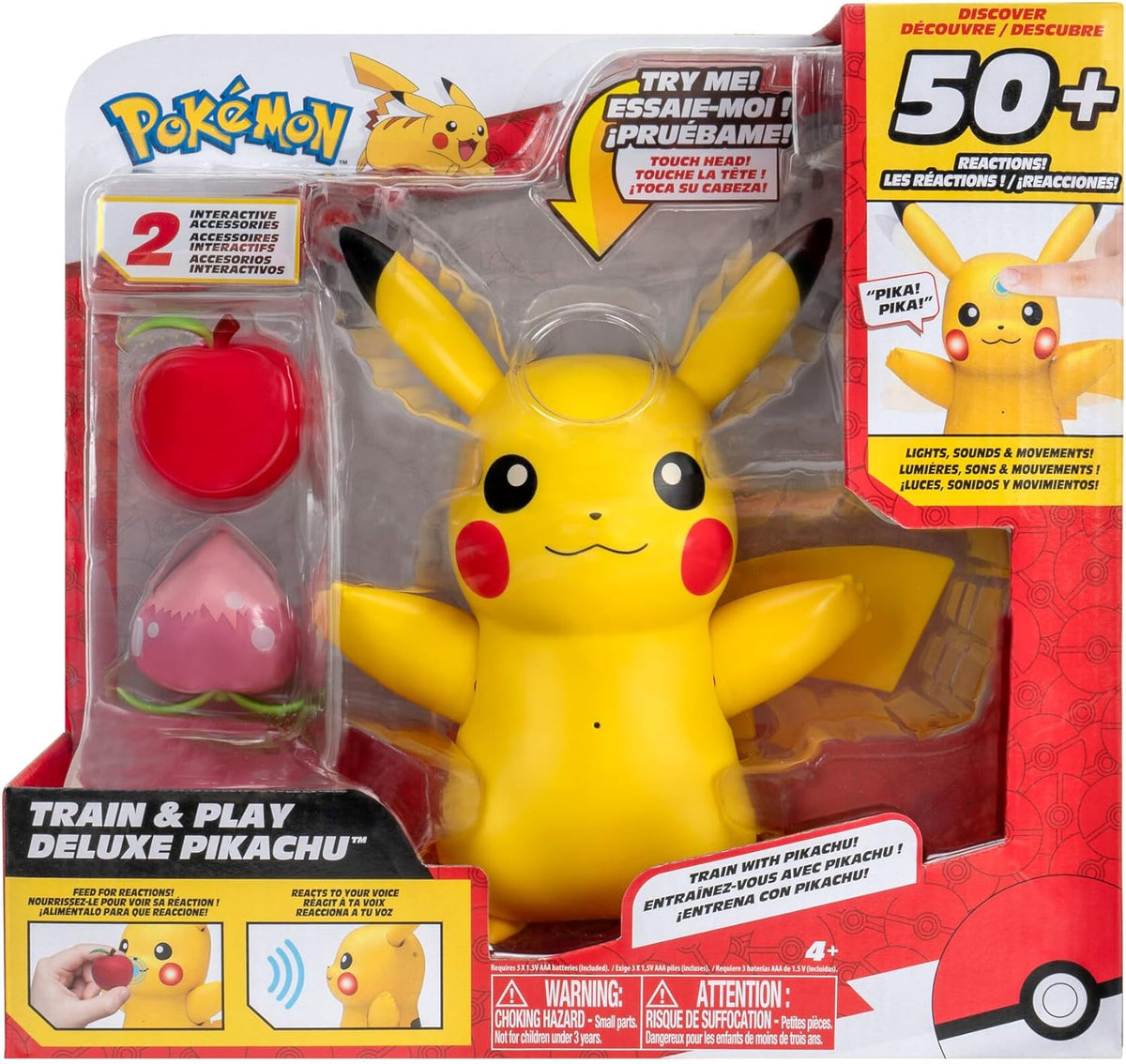 Pokemon - Train and Play Deluxe Pikachu Action Figure
