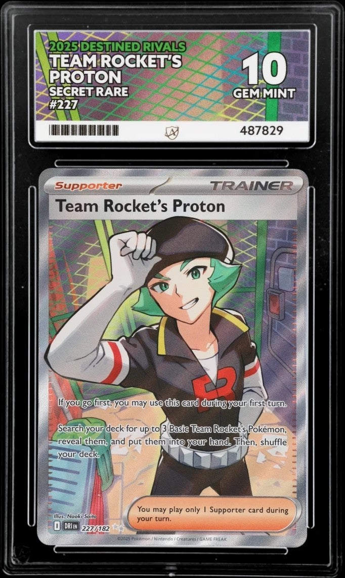 2025 Pokemon Destined Rivals - Team Rocket's Proton #227 - Ace 10 487829