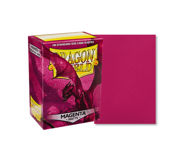Dragon Shield - Matte Standard Size Sleeves 100pk - Magenta