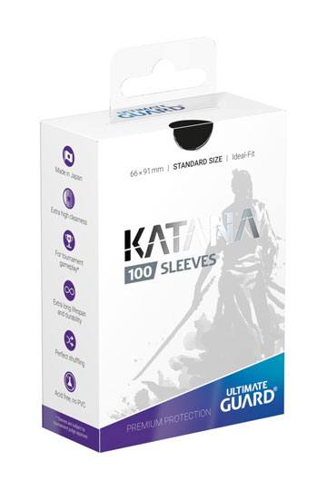 Ultimate Guard - Katana Sleeves Standard Size - Black (100 ct.)
