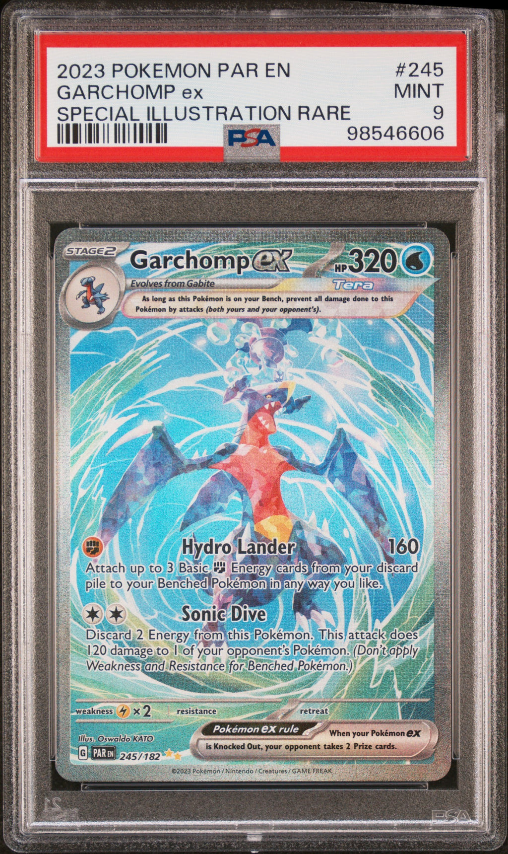 2023 Pokemon Paradox Rift - Garchomp ex #245- PSA 9 #98546606