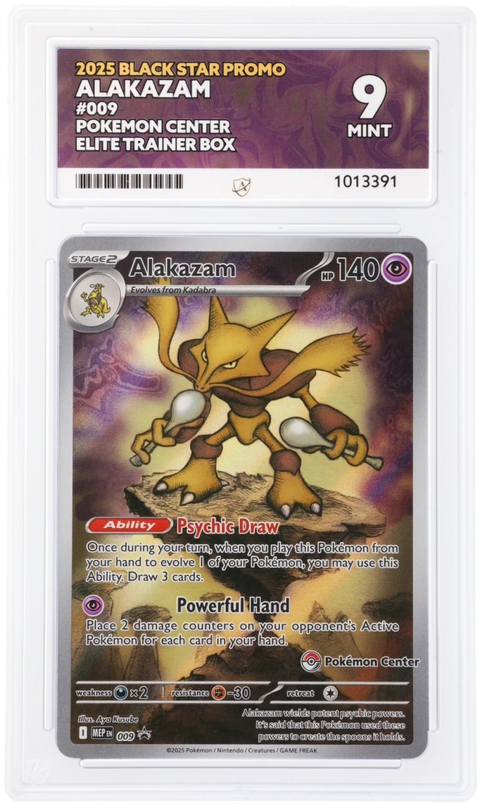 2025 Pokemon Black Star Promo - Alakazam #009 - Ace 9 1013391
