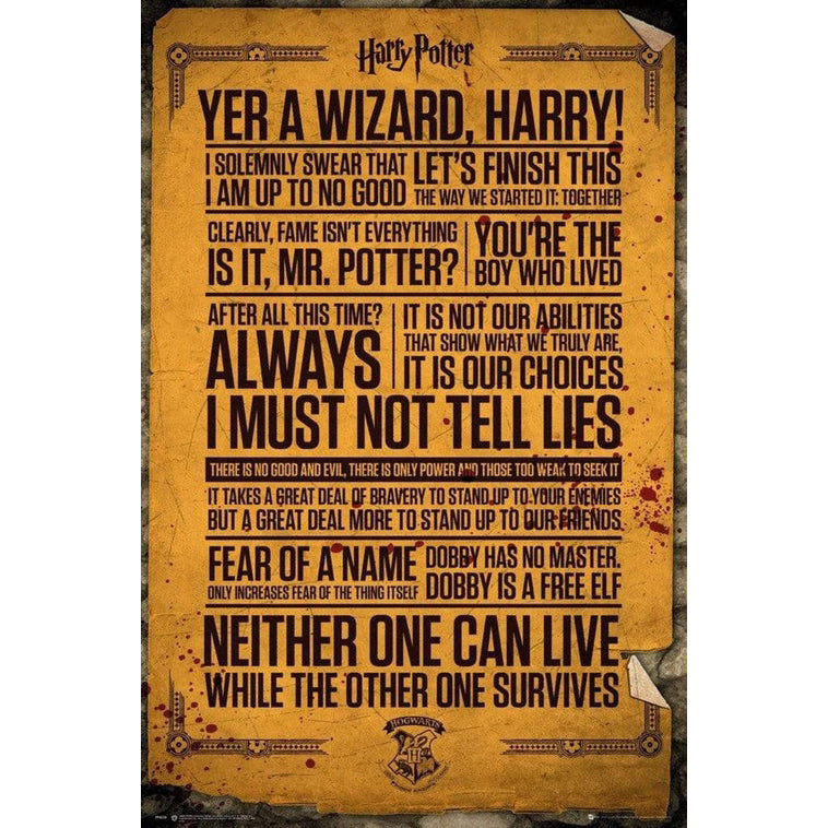 Harry Potter - Poster Maxi 91.5x61 - Quotes