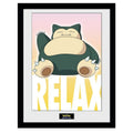 Pokemon Snorlax 30 x 40cm Framed Collector Print