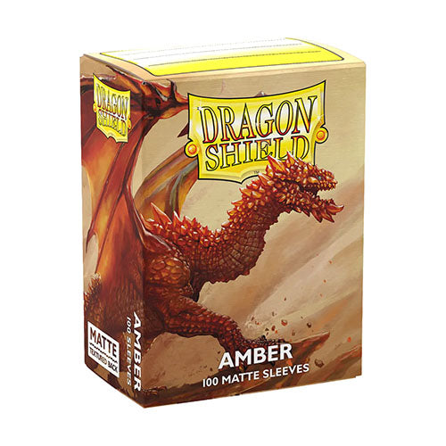 Dragon Shield - Matte Standard Size Sleeves 100pk - Amber