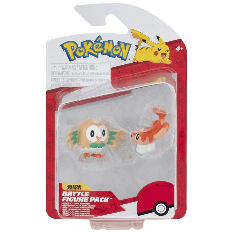 Pokemon - Battle Figure - Rowlet & Tatsugiri