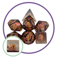 Mystery Dice Goblin - Spooky Collection - Skull Dinosaur Inclusion Dice Set