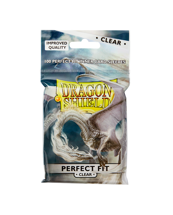 Dragon Shield - Perfect Fit Standard Size Sleeves 100pk - Clear