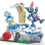 MEGA Construx - Pokemon Piplup and Sneasel's Snow Day Piece Building Set