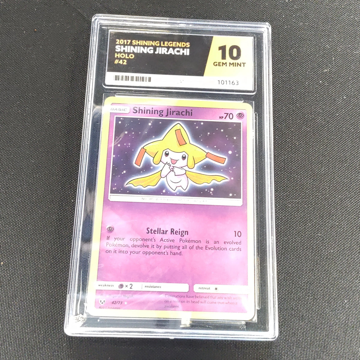 2017 Pokemon Shining Legends - Shining Jirachi #42- Ace 10 101163