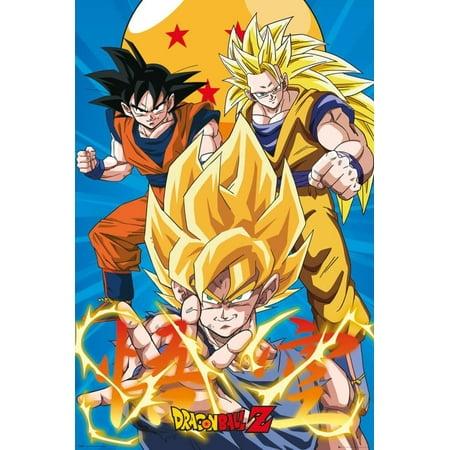 Dragonball Z - Poster Maxi 91.5x61 - 3 Gokus Poster