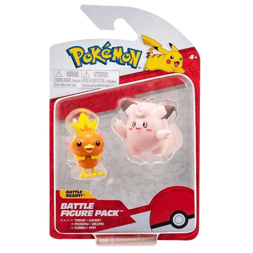 Pokemon - Battle Figure Pack - Torchic & Clefairy