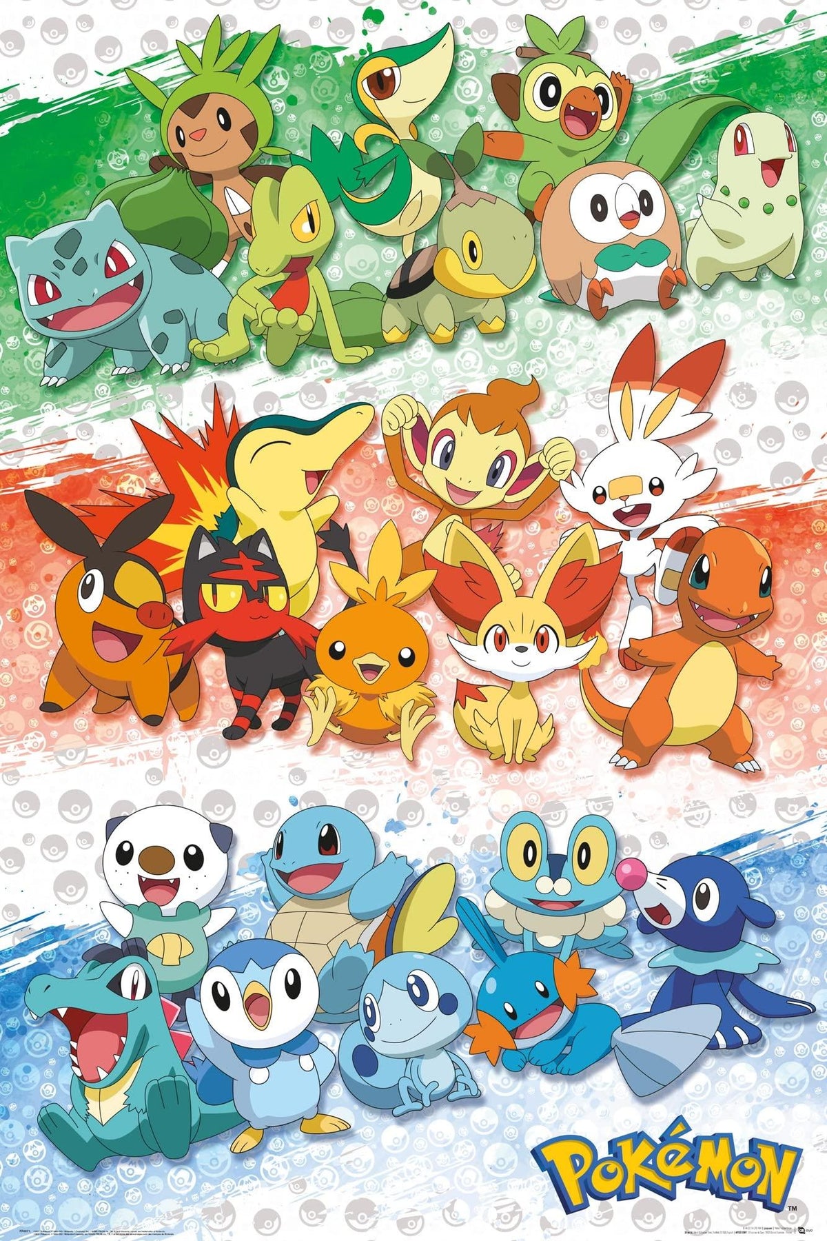 Pokemon - Poster Maxi 91.5x61 - First Partners