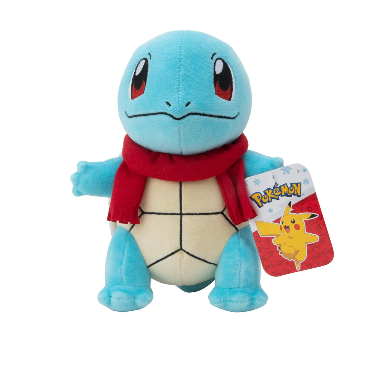 Pokemon - 8" Squirtle with Red Scarf Plush